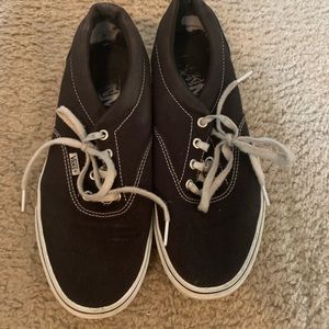 Black and White Vans Sneakers